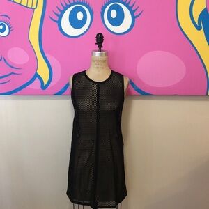 Gucci Black Suede Mini Tunic Dress